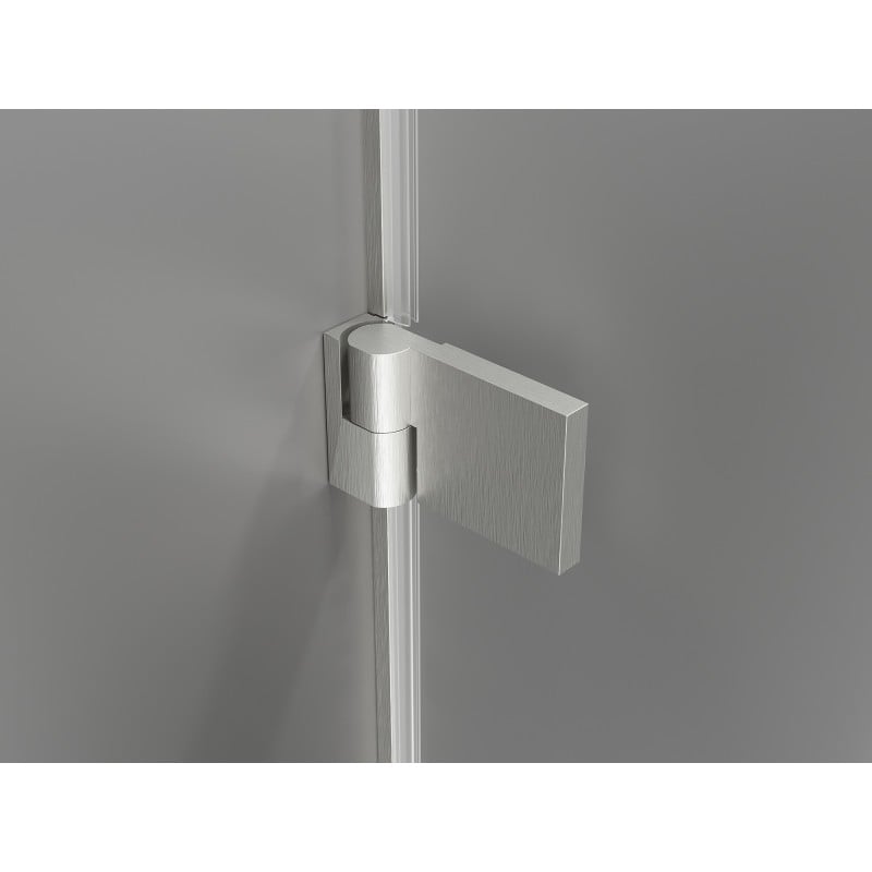 Mexen Lunar-B pivot shower cabin left 95 x 70 cm, transparent, brushed nickel - 832-095-070-97-00-L