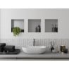 Mexen X-Wall-NR Recessed Shelf Without Flange 30 x 30 cm, Inox - 1911303010