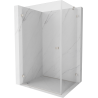 Mexen Lunar-B Shower Enclosure Hinged Left 95 x 80 cm, Transparent, Brushed Nickel - 832-095-080-97-00-L