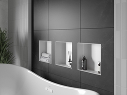 Mexen X-Wall-NR recessed shelf without a flange 30 x 30 cm, White - 1921303010