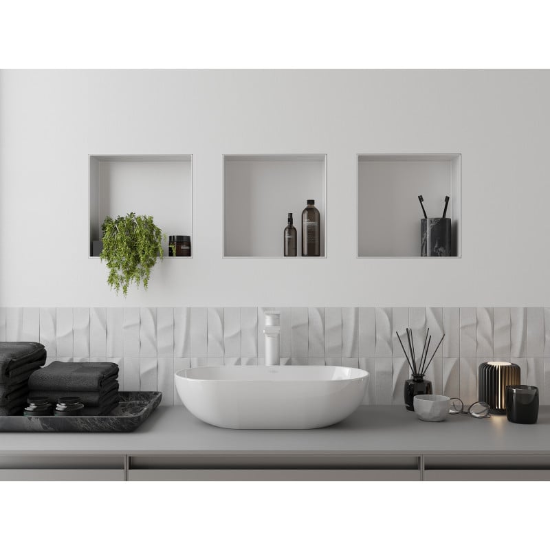 Mexen X-Wall-NR niche shelf without flange 30 x 30 cm, white - 1921303010