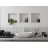 Mexen X-Wall-NR recessed shelf without flange 30 x 30 cm, white - 1921303010