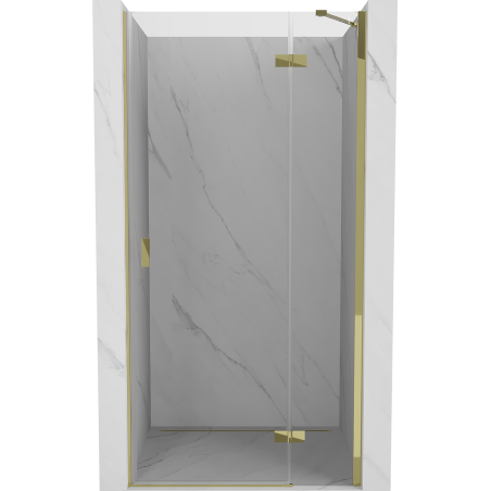 Mexen Mist-H shower door right hinged 80 cm, transparent, gold - 8A5-080-000-50-00-P