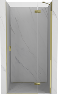 Mexen Mist-H right hinged shower door 120 cm, transparent, gold - 8A5-120-000-50-00-P