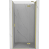 Mexen Mist-H right hinged shower door 70 cm, transparent, brushed gold - 8A5-070-000-55-00-P