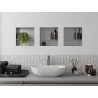 Mexen X-Wall-NR recessed shelf without flange with 30 x 30 cm shelf, inox - 1911303010S