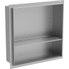 Mexen X-Wall-NR recessed shelf without flange with shelf 30 x 30 cm, inox - 1911303010S