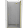 Mexen Mist-H right hinge shower doors 120 cm, transparent, brushed gold - 8A5-120-000-55-00-P