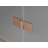 Mexen Mist-H L Duo right-hand pivot shower cabin 100 x 120 cm, transparent, brushed copper - 8A5L-100L-120P-65-00