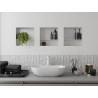 Mexen X-Wall-NR niche shelf without a flange with a shelf 30 x 30 cm, white - 1921303010S