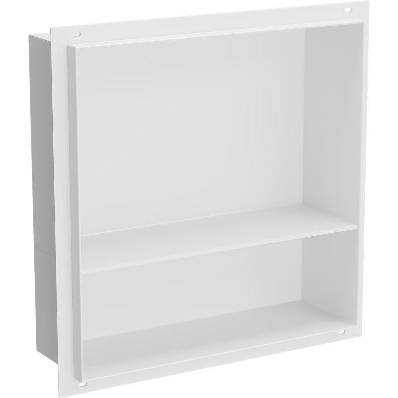 Mexen X-Wall-NR niche shelf without a flange with a shelf 30 x 30 cm, white - 1921303010S