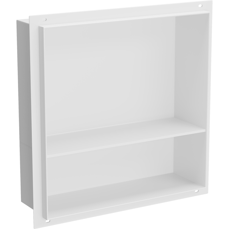 Mexen X-Wall-NR recessed shelf without flange with shelf 30 x 30 cm, white - 1921303010S