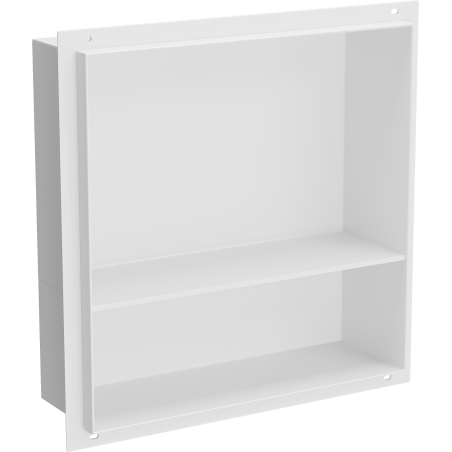 Mexen X-Wall-NR recessed shelf without flange with shelf 30 x 30 cm, white - 1921303010S