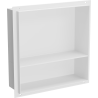 Mexen X-Wall-NR recessed shelf with a flange and shelf 30 x 30 cm, White - 1921303010S