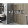 Mexen X-Wall-NR recessed shelf without flange with shelf 30 x 30 cm, white - 1921303010S