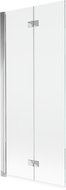 Mexen Mist 2-panel left shower screen 80 x 150 cm, transparent, chrome - 8A9-080-002-01-00-L