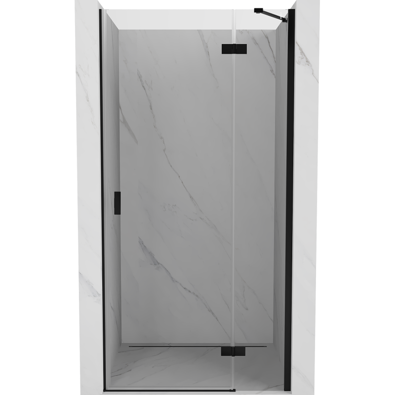 Mexen Mist-H right-hand pivot shower door 105 cm, transparent, black - 8A5-105-000-70-00-P