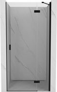 Mexen Mist-H right pivot shower door 120 cm, transparent, black - 8A5-120-000-70-00-P