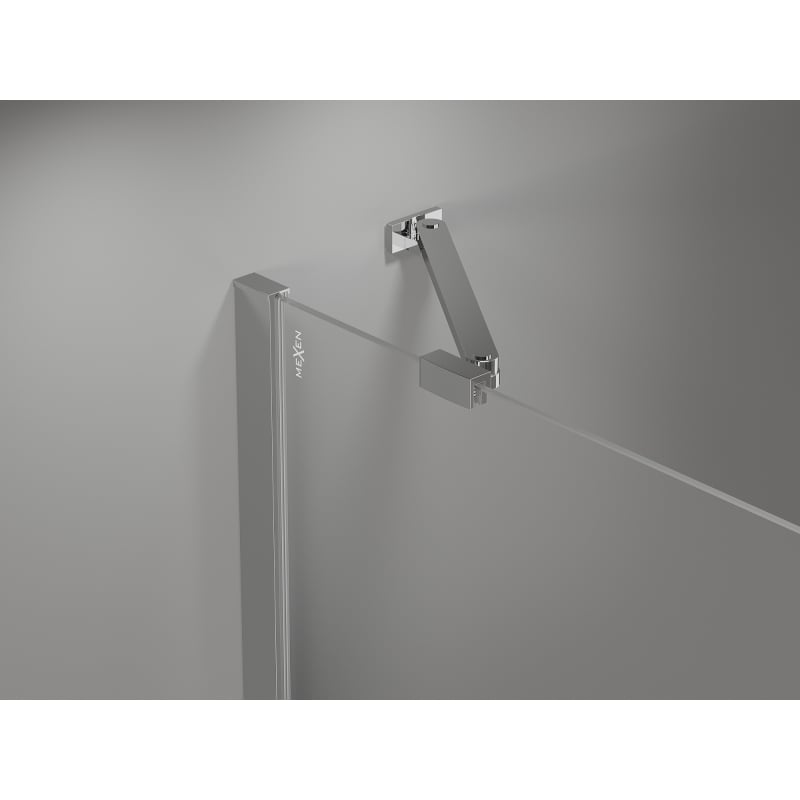 Mexen Mist-H left-hinged shower door 120 cm, transparent, chrome - 8A5-120-001-01-00-L