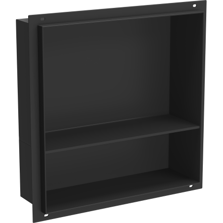 Mexen X-Wall-NR recessed shelf without flange with shelf 30 x 30 cm, black - 1971303010S