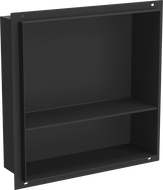 Mexen X-Wall-NR recessed shelf with a flange and shelf 30 x 30 cm, Black - 1971303010S