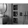 Mexen X-Wall-NR niche shelf without flange with shelf 30 x 30 cm, black - 1971303010S