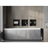 Mexen X-Wall-NR recessed shelf without flange with shelf 30 x 30 cm, black - 1971303010S