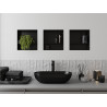 Mexen X-Wall-NR niche shelf without flange with shelf 30 x 30 cm, black - 1971303010S