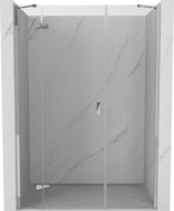 Mexen Mist-H 150 cm Left Hinged Shower Door, Transparent, Chrome - 8A5-150-001-01-00-L