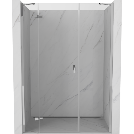 Mexen Mist-H left-hinged shower door 160 cm, transparent, chrome - 8A5-160-001-01-00-L