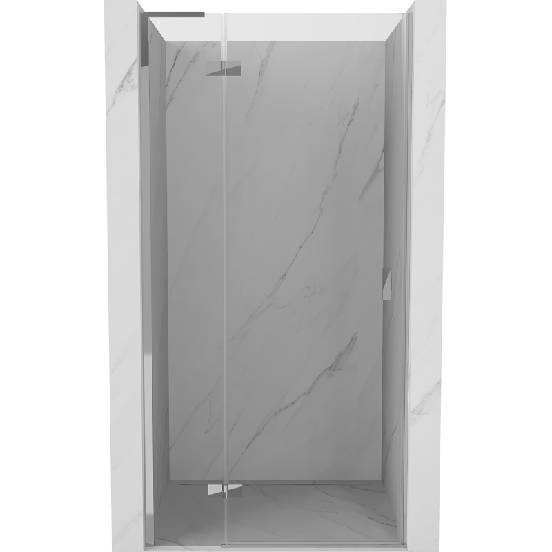 Mexen Mist-H L left-side hinged shower door 75 cm, transparent, chrome - 8A5L-075-000-01-00-L