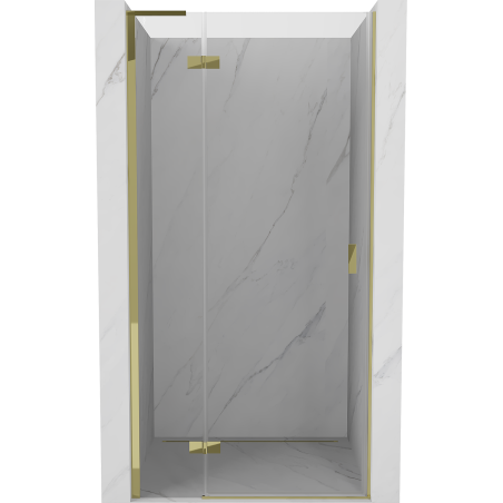 Mexen Mist-H L left hinged shower door 120 cm, transparent, gold - 8A5L-120-000-50-00-L