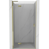 Mexen Mist-H L left opening shower door 120 cm, transparent, gold - 8A5L-120-000-50-00-L
