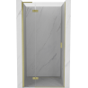Mexen Mist-H L shower door hinged left 80 cm, transparent, brushed gold - 8A5L-080-000-55-00-L