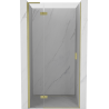 Mexen Mist-H L left hinged shower door 85 cm, transparent, brushed gold - 8A5L-085-000-55-00-L