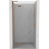 Mexen Mist-H L shower door hinged left 70 cm, transparent, brushed copper - 8A5L-070-000-65-00-L