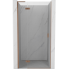 Mexen Mist-H L Left Hinged Shower Door 80 cm, Transparent, Brushed Copper - 8A5L-080-000-65-00-L