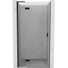 Mexen Mist-H L left-hinged shower door 85 cm, transparent, black - 8A5L-085-000-70-00-L