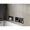 Mexen X-Wall-NR recessed shelf without flange 45 x 20 cm, black - 1971452010
