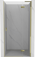 Mexen Mist-H L right hinged shower door 95 cm, transparent, gold - 8A5L-095-000-50-00-P