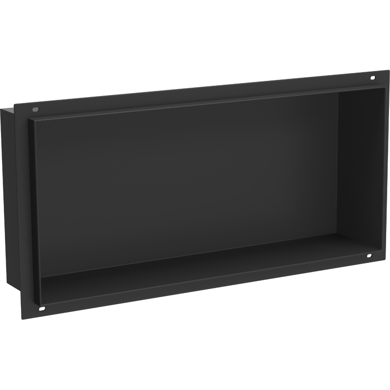 Mexen X-Wall-NR recessed shelf without flange 45 x 20 cm, black - 1971452010
