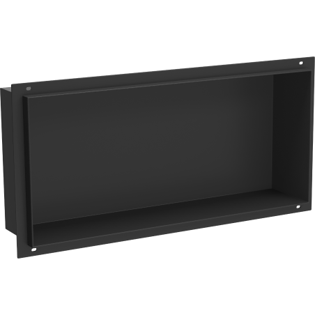 Mexen X-Wall-NR recessed shelf without flange 45 x 20 cm, black - 1971452010