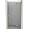 Mexen Mist-H L shower door, right hinged 115 cm, transparent, gold - 8A5L-115-000-50-00-P