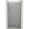 Mexen Mist-H L shower door right opening 100 cm, transparent, brushed gold - 8A5L-100-000-55-00-P
