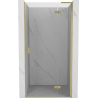 Mexen Mist-H L Right Hinged Shower Door 115 cm, Transparent, Brushed Gold - 8A5L-115-000-55-00-P