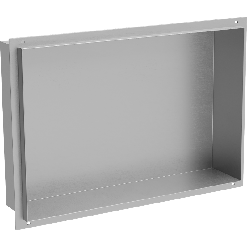 Mexen X-Wall-NR recessed shelf without flange 45 x 30 cm, inox - 1911453010