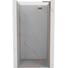 Mexen Mist-H L right pivot shower door 115 cm, transparent, brushed copper - 8A5L-115-000-65-00-P