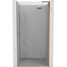 Mexen Mist-H L Right-Hinged Shower Door 120 cm, Transparent, Brushed Copper - 8A5L-120-000-65-00-P
