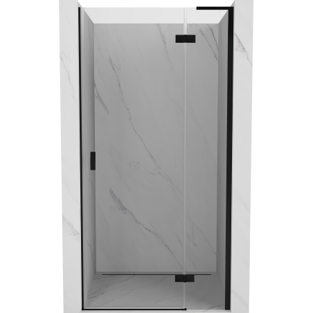 Mexen Mist-H L right opening shower door 95 cm, transparent, black - 8A5L-095-000-70-00-P