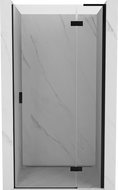Mexen Mist-H L Right Hinged Shower Door 105 cm, Transparent, Black - 8A5L-105-000-70-00-P
